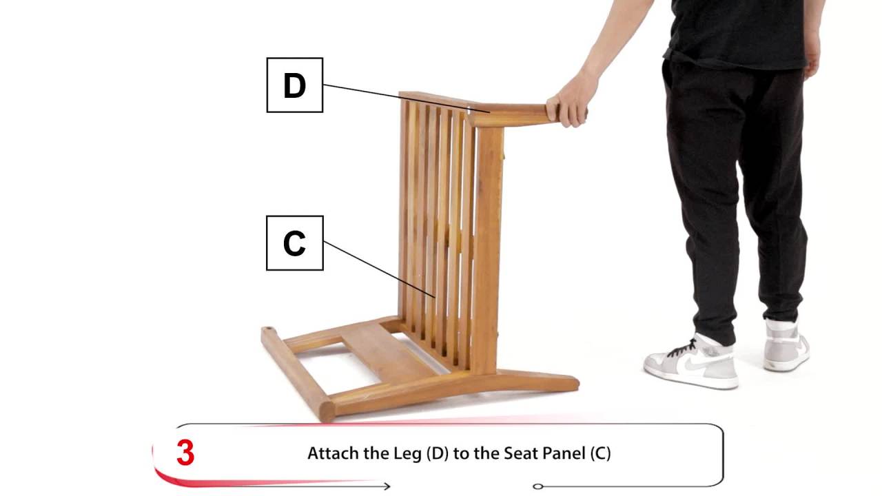 thumbnail video image 2 of GDF Studio Bianca Outdoor Mid Century Modern Acacia Wood 5 Seater Sectional Chat Set with Club Chair, Teak and Dark Gray, 2 of 14