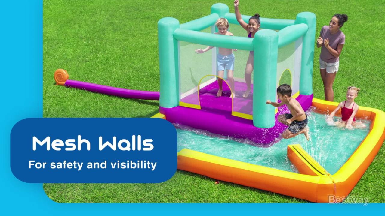 H2OGO! Bounce 'n Splash Pond Child Inflatable Water Park and Bouncer 5 ...
