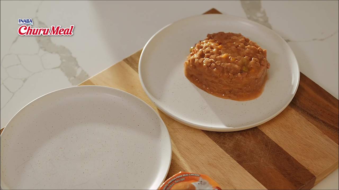 thumbnail video image 2 of INABA Churu Meal Mousse Adult Wet Cat Food, 2.29 oz cup, 1-count, Tuna Recipe, 2 of 9