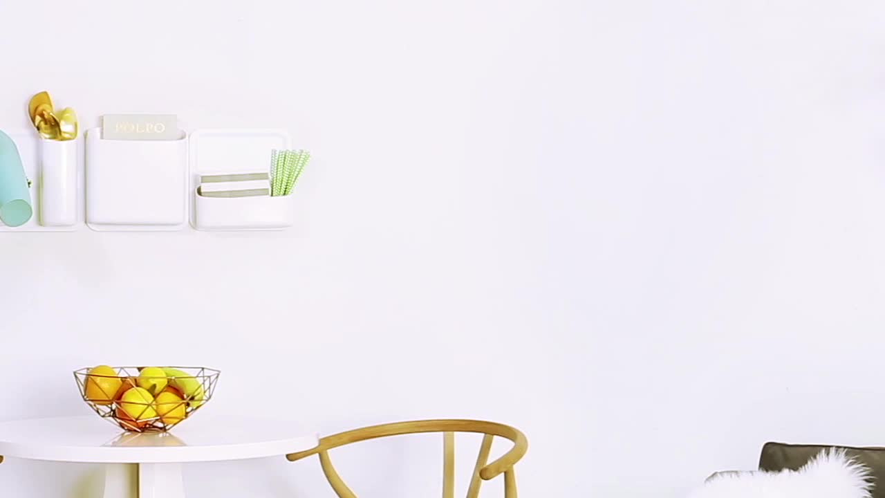 thumbnail video image 2 of Perch by Honey-Can-Do Plastic Magnetic Mount Laundry or Office Organizer, White, 2 of 8