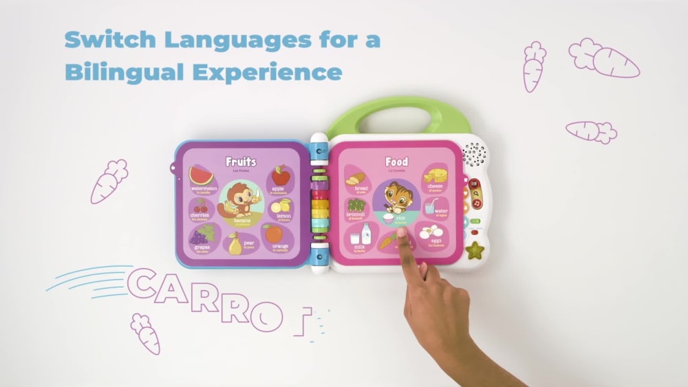 Leapfrog Learning Friends 100 Words Bilingual Electronic Book for Toddlers, Teaches Words, Spanish - image 2 of 11