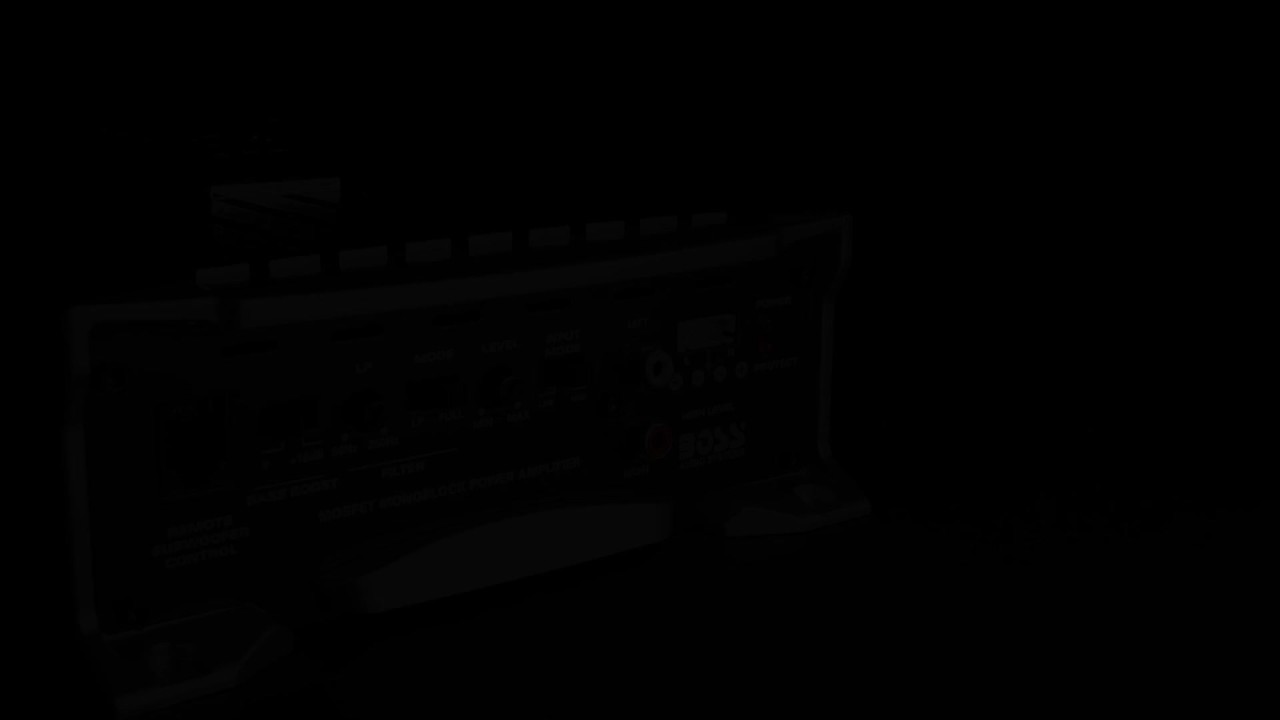 thumbnail video image 2 of Boss Audio Systems AR1500M Compact Mosfet Monoblock Vehicle Audio Amplifier, 4.4 lb, 2 of 20