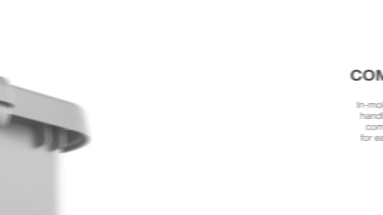 thumbnail video image 2 of Sterilite 18 Gallon Tuff1 Tote Plastic, Cement, 2 of 9