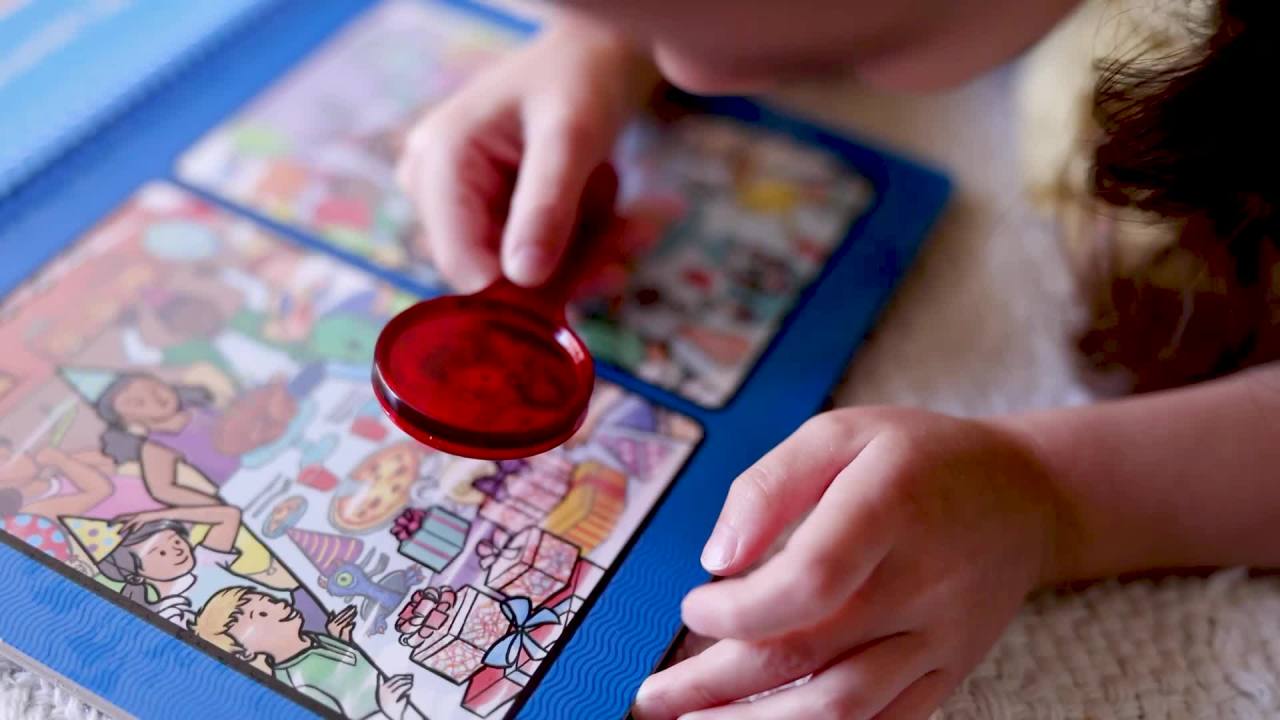 thumbnail video image 2 of Melissa & Doug On the Go Water Wow! Reusable Water-Reveal Deluxe Activity Pad – Around Town - FSC Certified, 2 of 10