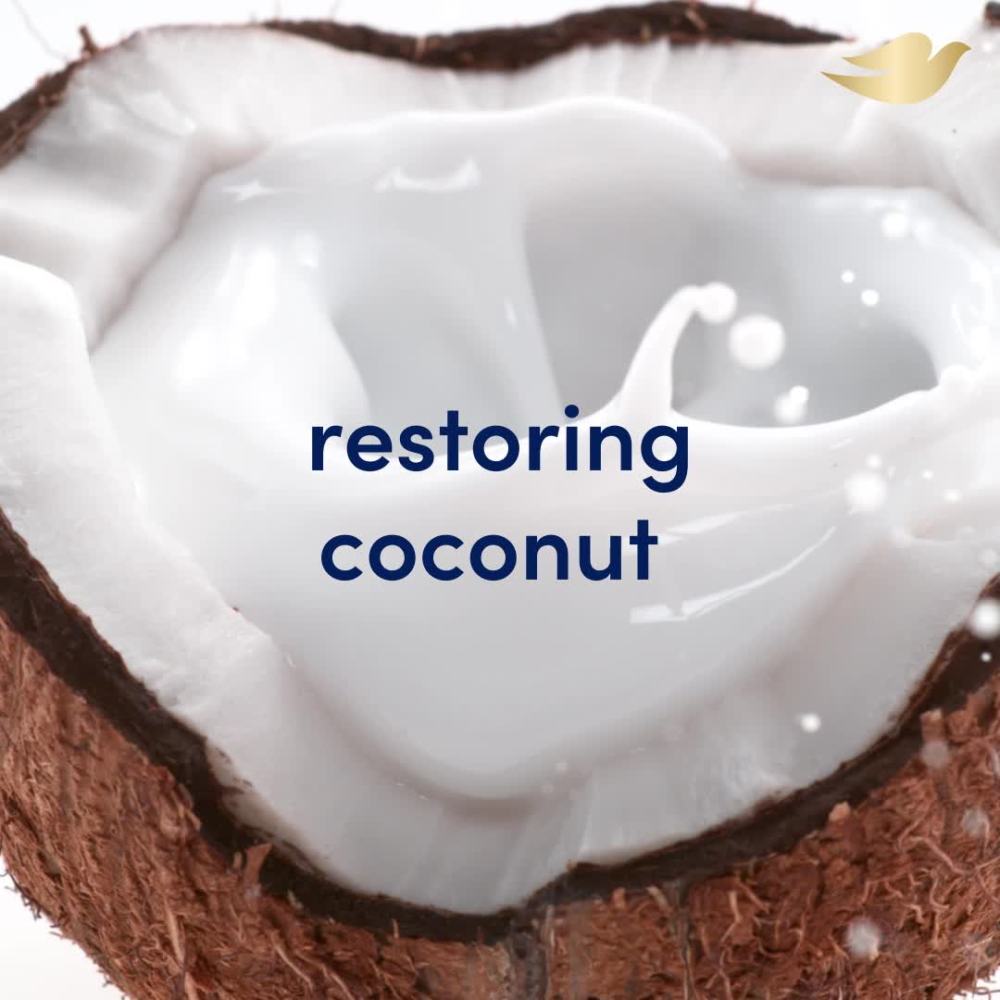 Dove Restoring Liquid Body Wash with Pump Coconut & Cocoa Butter, 30.6