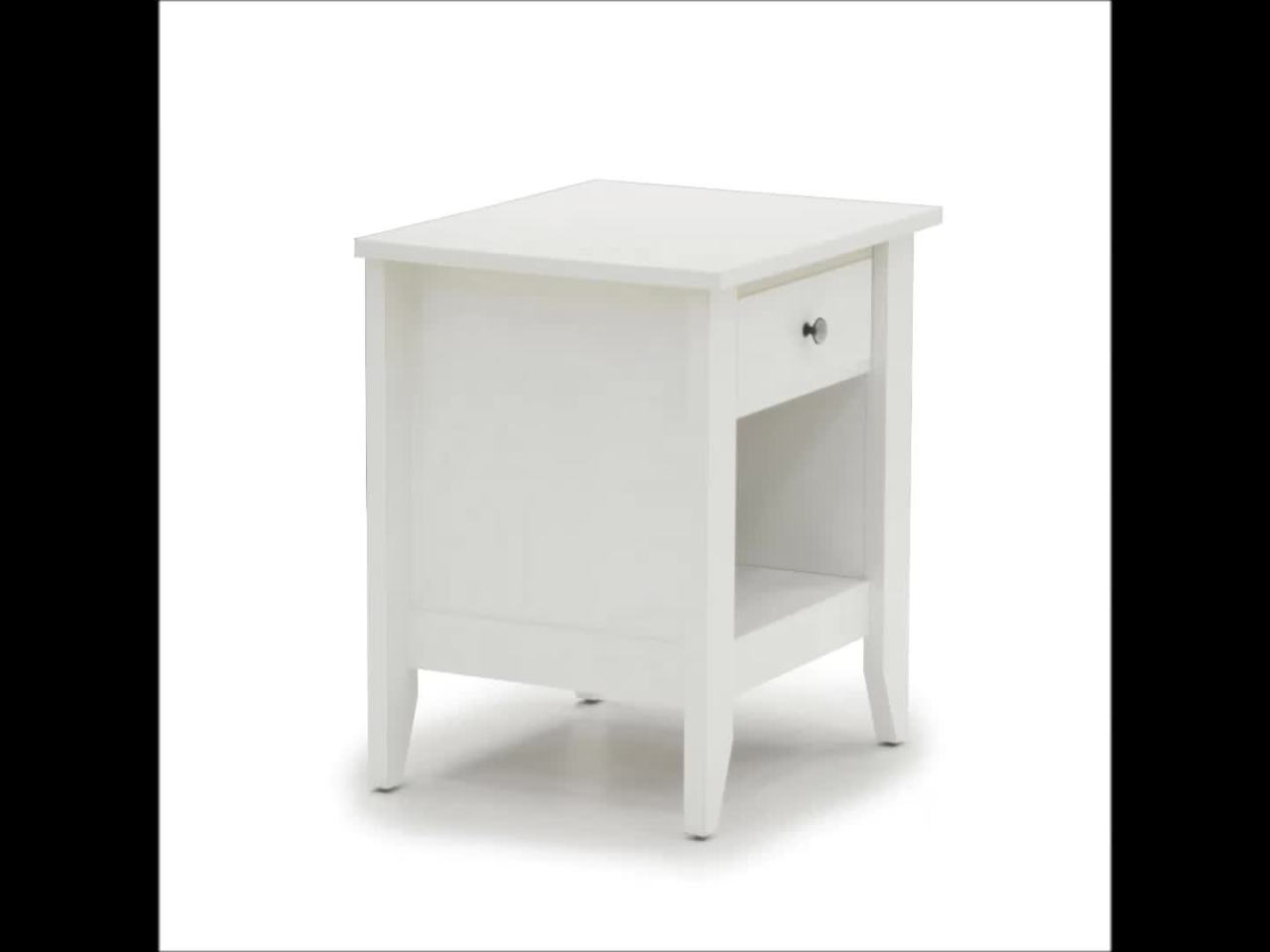 thumbnail video image 2 of Sauder Shoal Creek Nightstand, Soft White Finish, 2 of 18