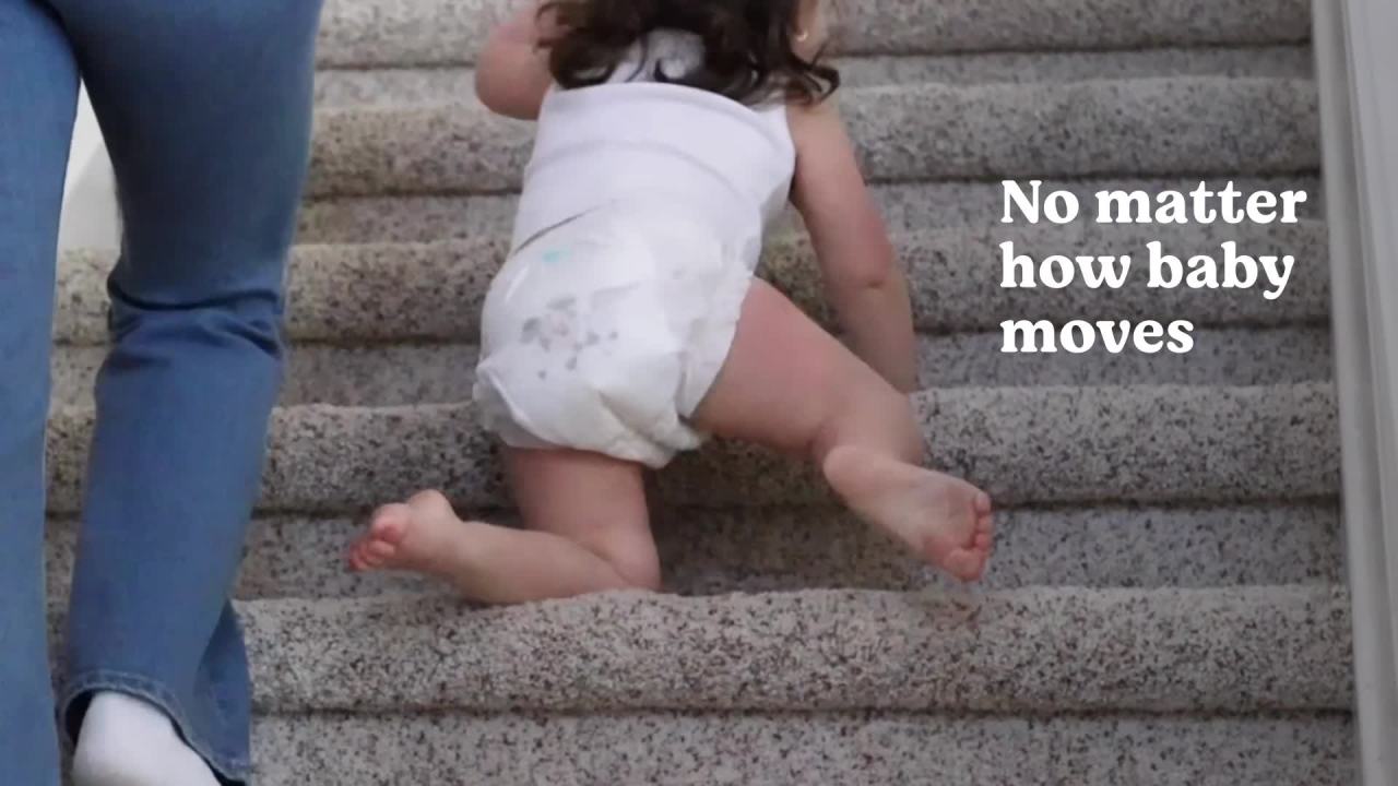 thumbnail video image 2 of Huggies Little Movers HuggFit 360° Baby Diapers with 360° Waistband, Size 5 (27+ lbs), 56 Count (Select for More), 2 of 16