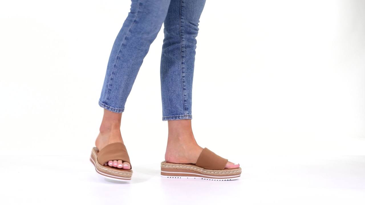 thumbnail video image 2 of Journee Womens Rosey Wedge Heel Espadrille Sandals, Widths Available, 2 of 9