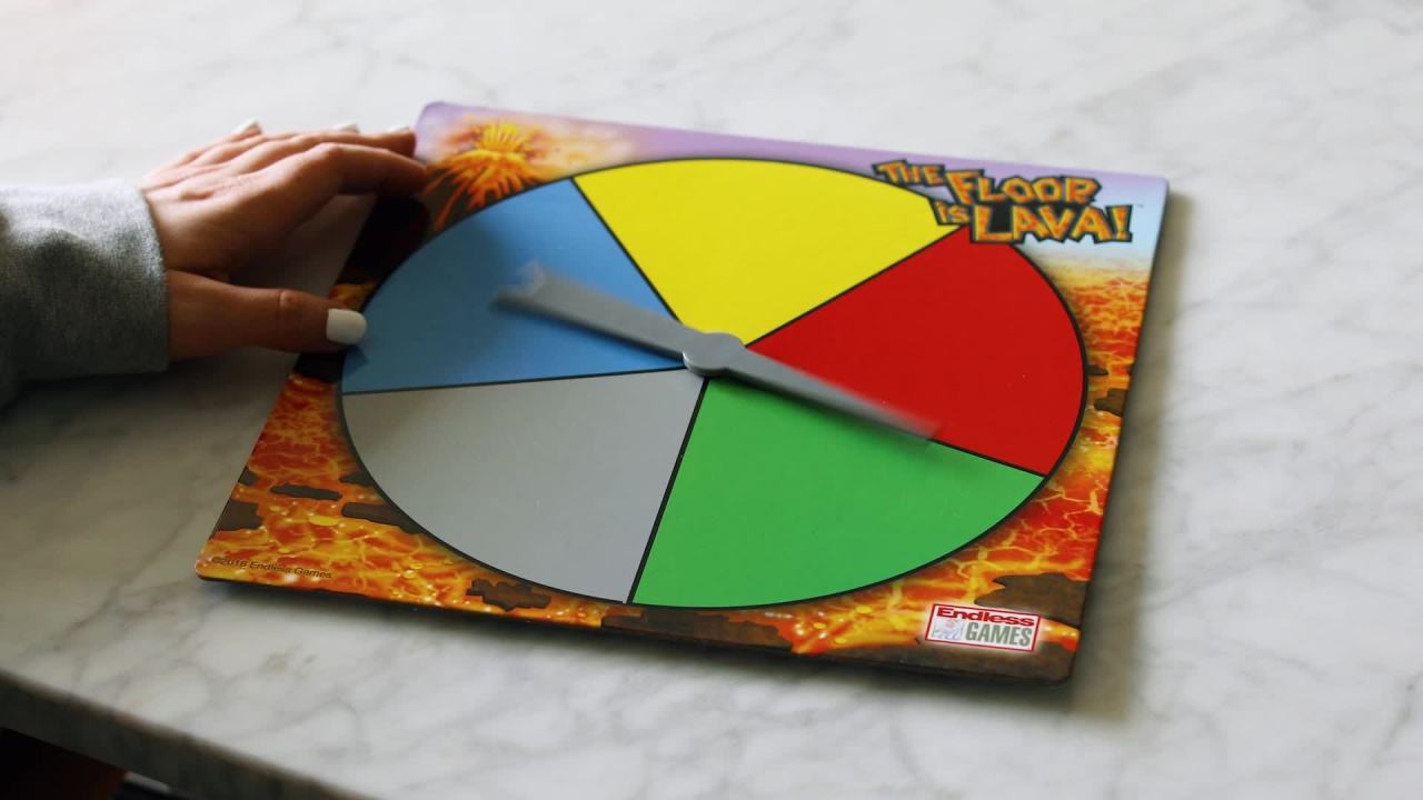 thumbnail video image 3 of Endless Games The Floor is Lava Leaping Game, Recommended for Ages 5+, 3 of 11