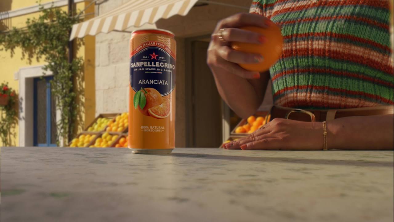 thumbnail video image 2 of SanPellegrino Soda Italiana Sparkling Orange and Pomegranate, 24 Pack Cans, 2 of 15
