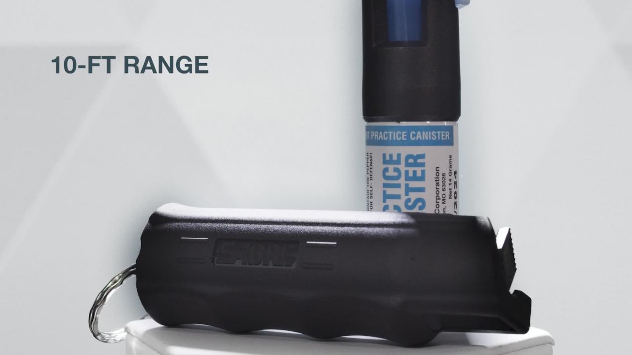 thumbnail video image 2 of SABRE Pepper Spray New User Kit, 2 of 3