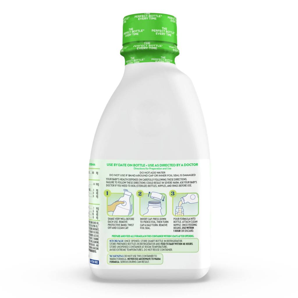 thumbnail video image 2 of (4 pack) Pure Bliss by Similac Organic Ready-to-Feed Baby Formula, USDA-Certified Organic, 32-fl-oz Bottle, 2 of 15