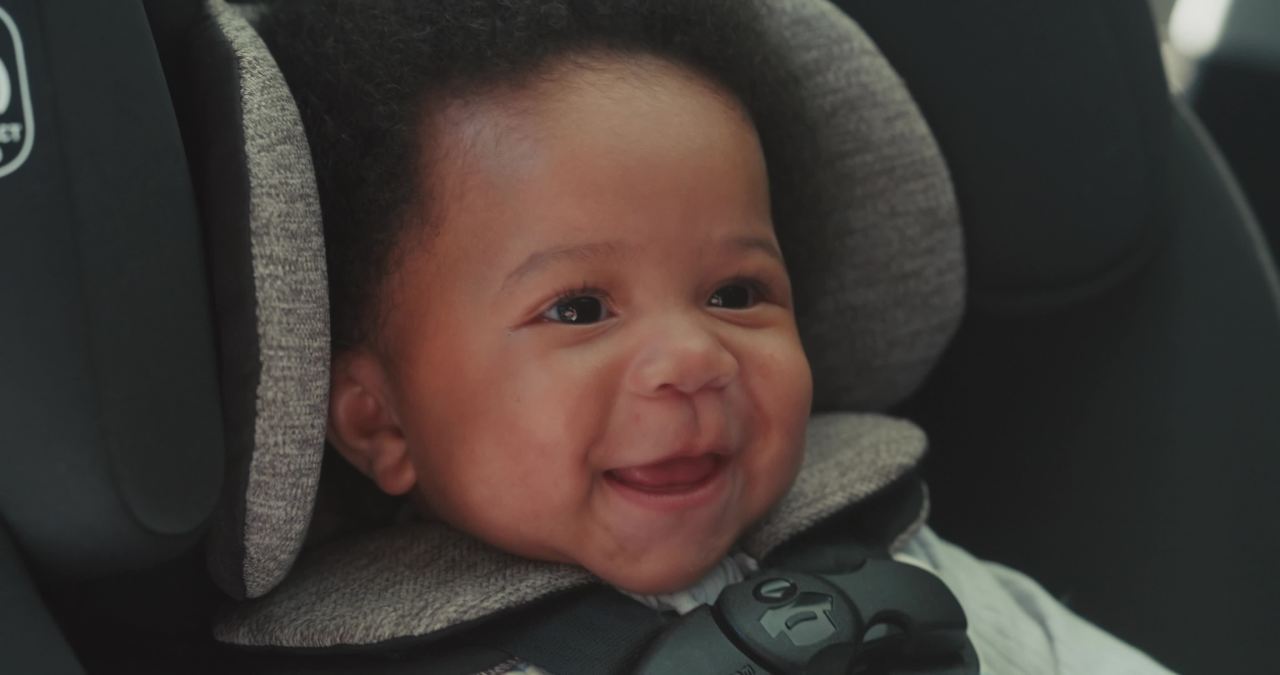 thumbnail video image 2 of Graco SlimFit 3-in-1 Convertible Car Seat with Rotating Cup Holders for Infant, Toddler & Booster, 2 of 9