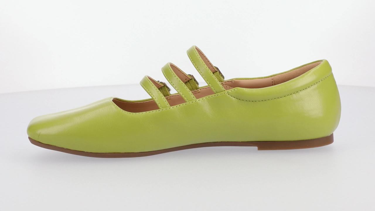 thumbnail video image 2 of Journee Womens Darlin Multi Strap Square Toe Dress Flats, Widths Available, 2 of 9