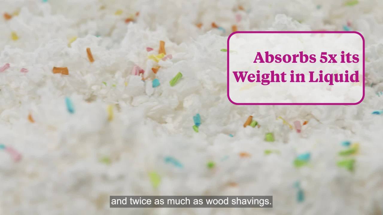 thumbnail video image 2 of Kaytee Clean & Cozy Confetti Bedding For Pet Guinea Pigs, Rabbits, Hamsters & More, 49.2L, 2 of 10