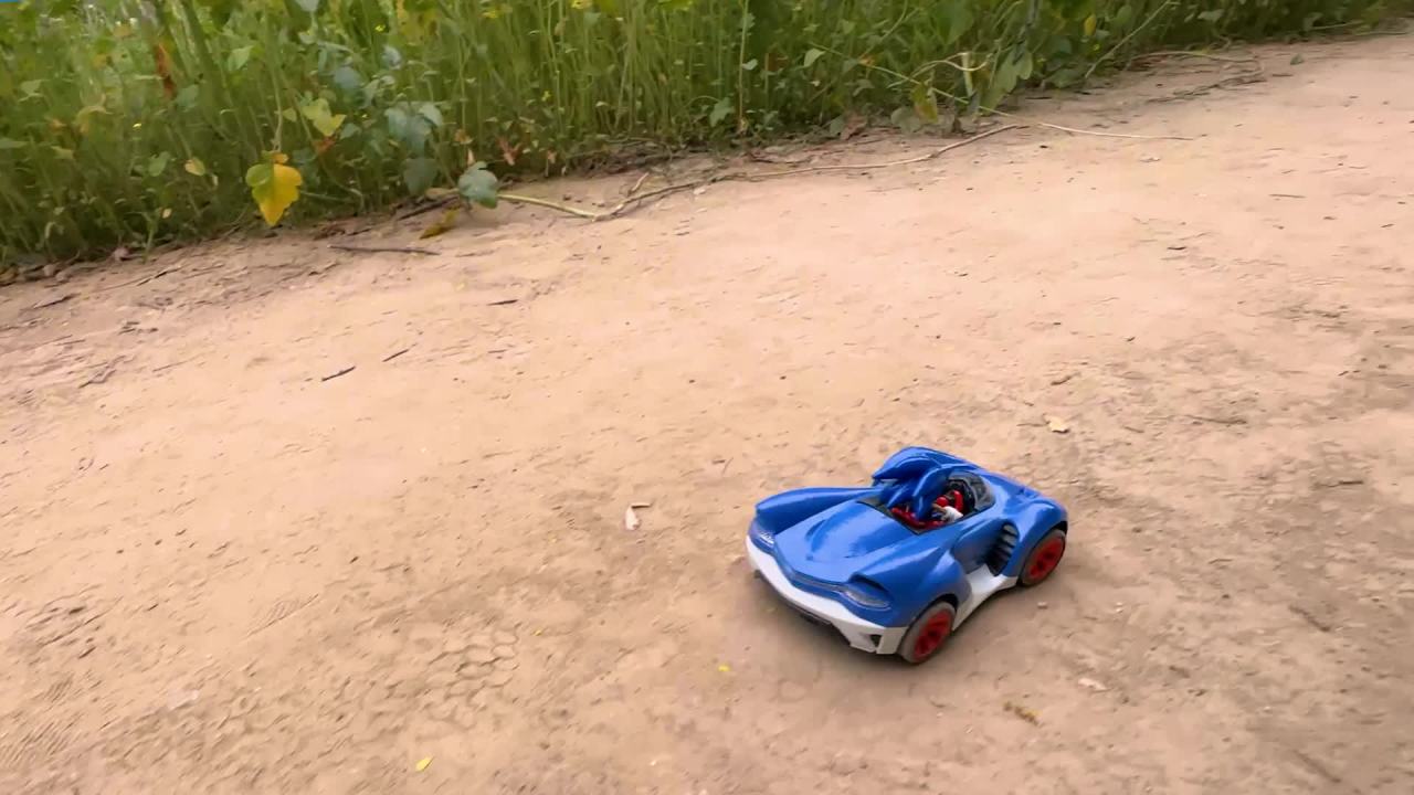 thumbnail video image 2 of Team Sonic Racing RC: Tails The Fox - NKOK (603), 2.4GHz RC Car With Turbo Boost, Officially Licensed Sega Sonic The Hedgehog, Battery Powered, Transmit Up To 150', Ages 6+, 2 of 12