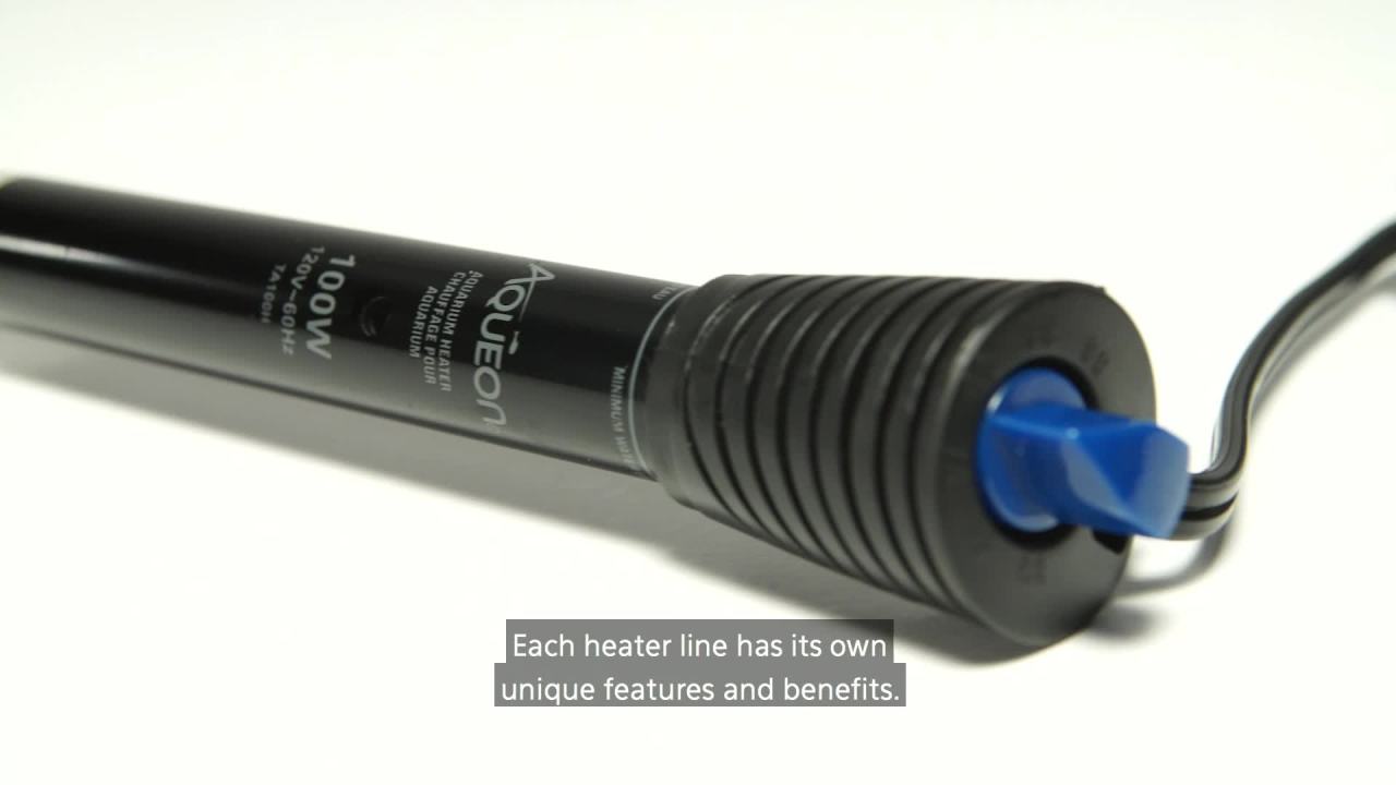 thumbnail video image 2 of Aqueon Preset Aquarium Heater Black, 100 Watts, Up to 30 Gallons, 2 of 13