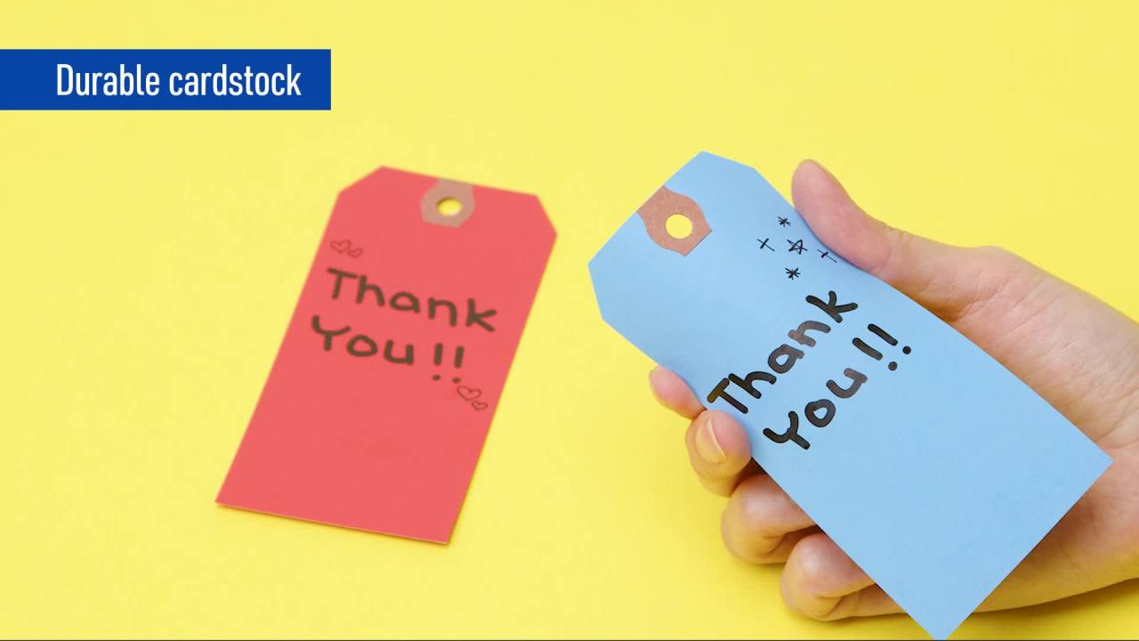 thumbnail video image 2 of Avery Repair Tags, Manila, Strung, 5-1/4" x 2-5/8",500 Tags (15030), 2 of 3