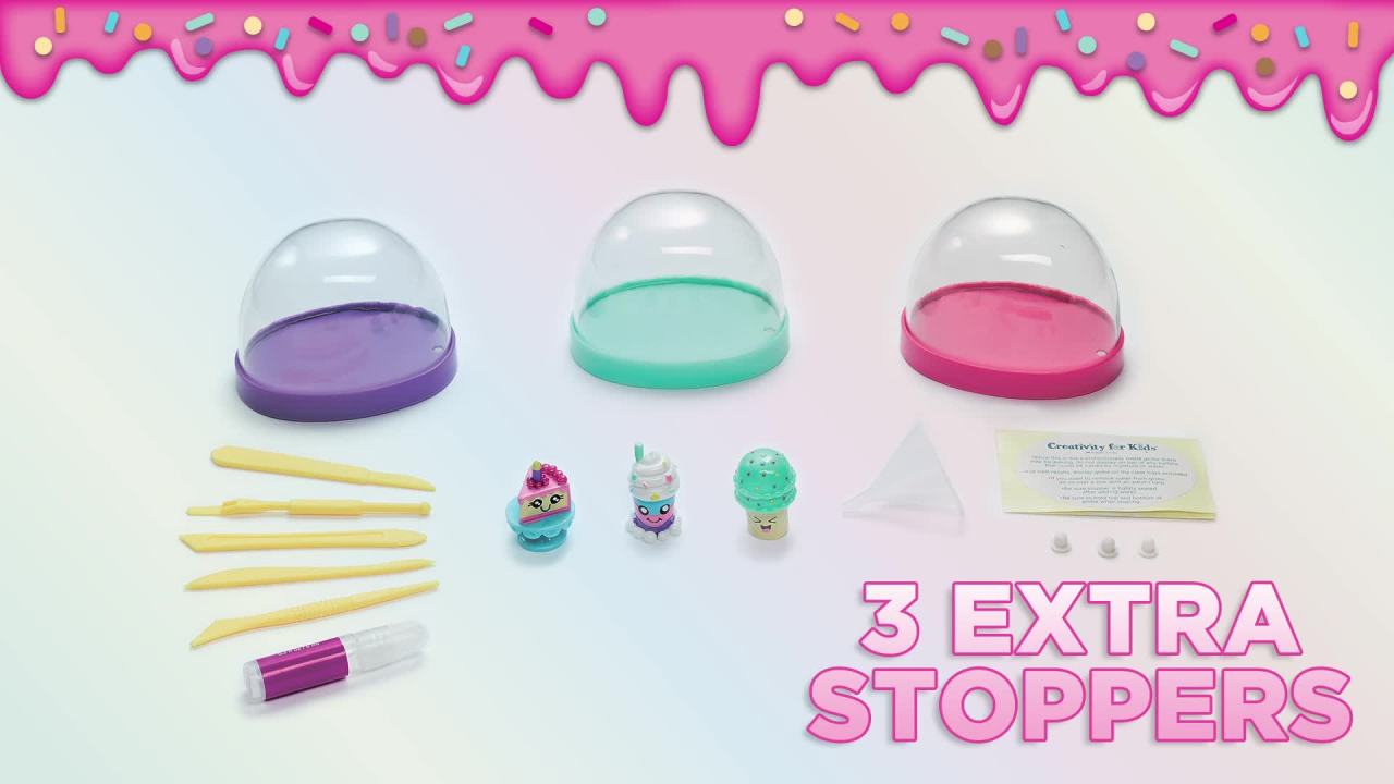 thumbnail video image 2 of Creativity for Kids Make Your Own Water Globes Sweet Treats – Child Craft Kit for Boys and Girls, 2 of 10