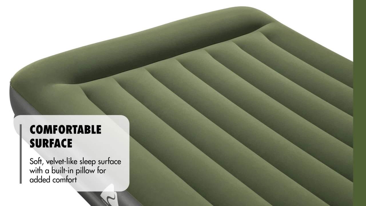 thumbnail video image 3 of Ozark Trail Queen Air Mattress, Air Bed with Pump, 14 Inch Inflatable Air Mattress, Blow Up Bed, 3 of 21