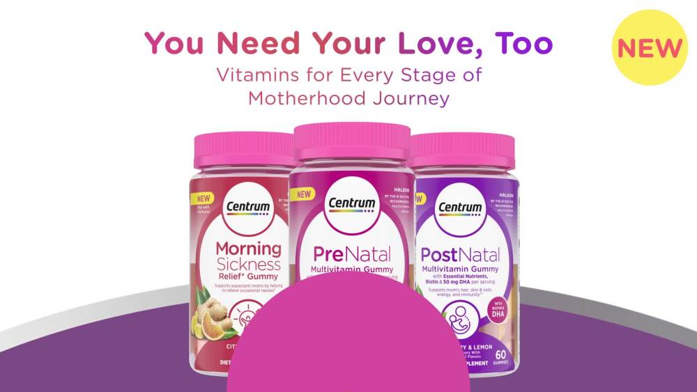 Centrum Postnatal Multivitamin Gummies for Women with Biotin and Dha