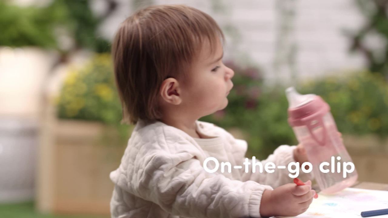 thumbnail video image 2 of NUK First Choice Elmo Active Cup, 10 oz, 1 Pack, 2 of 8