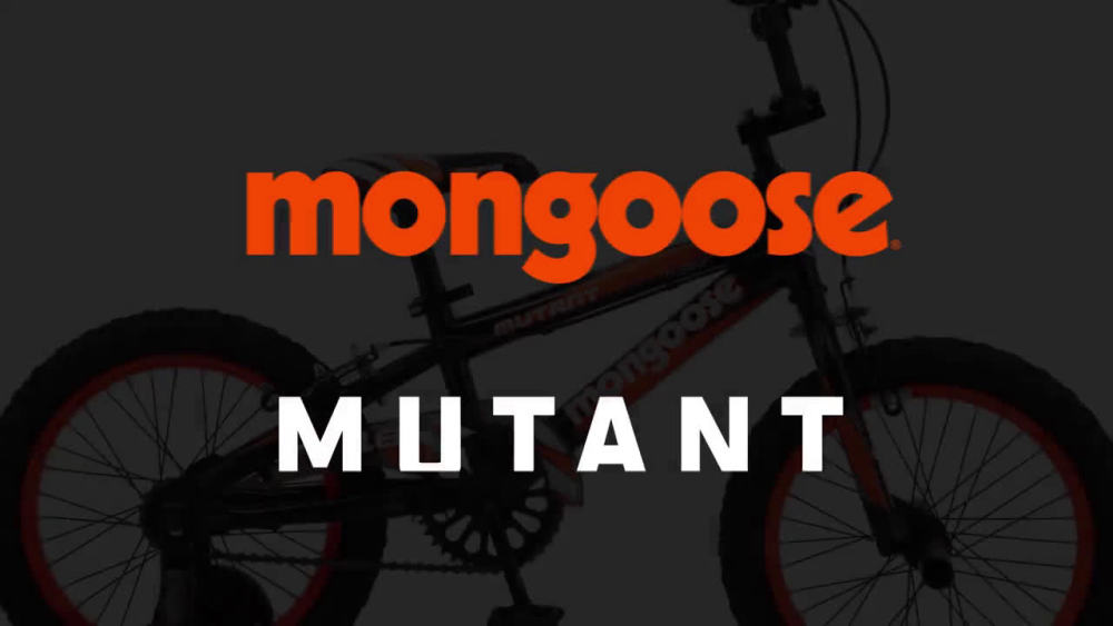 Mongoose Mutant 16 inch Kid's BMX Bike, Boys/Girls, Ages 3-5, Black & Orange - image 2 of 9