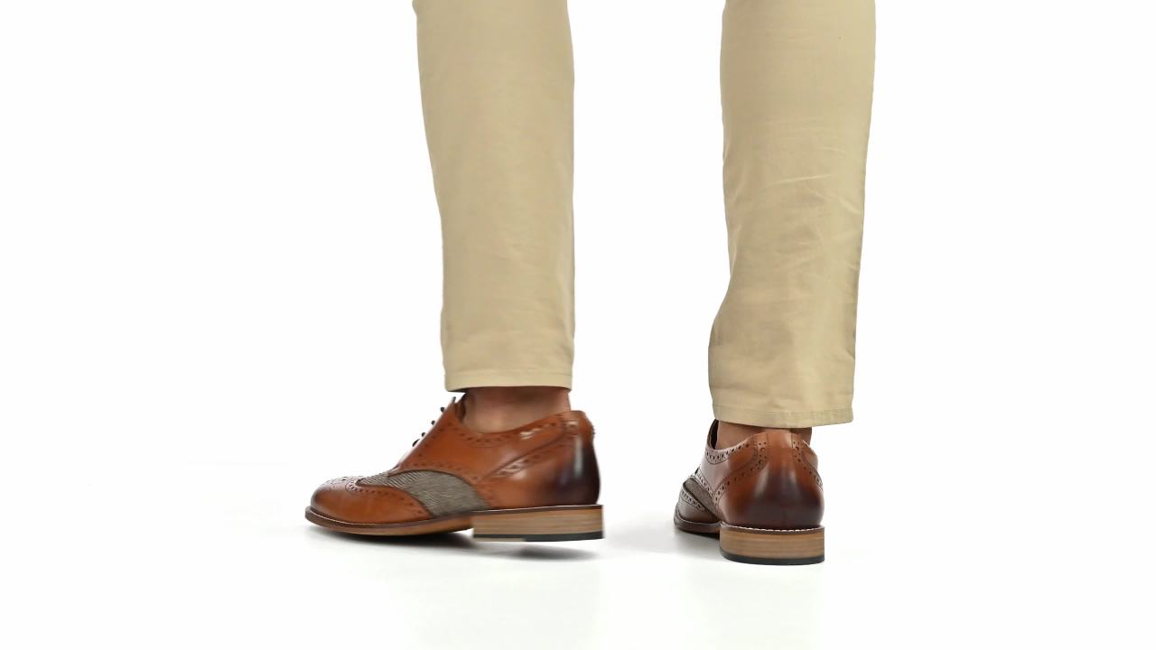 thumbnail video image 2 of Thomas & Vine Filmore Wingtip Dress Shoe, 2 of 10