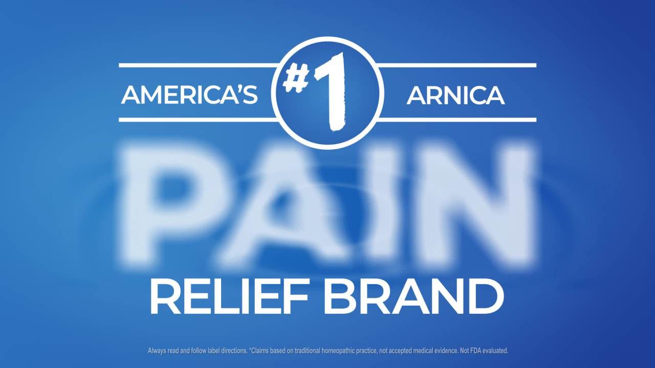 thumbnail video image 2 of Boiron Arnicare Gel Pain Relief, Muscle Pain & Stiffness, Swelling from Injuries, Bruising, 1.5 oz, 2 of 11