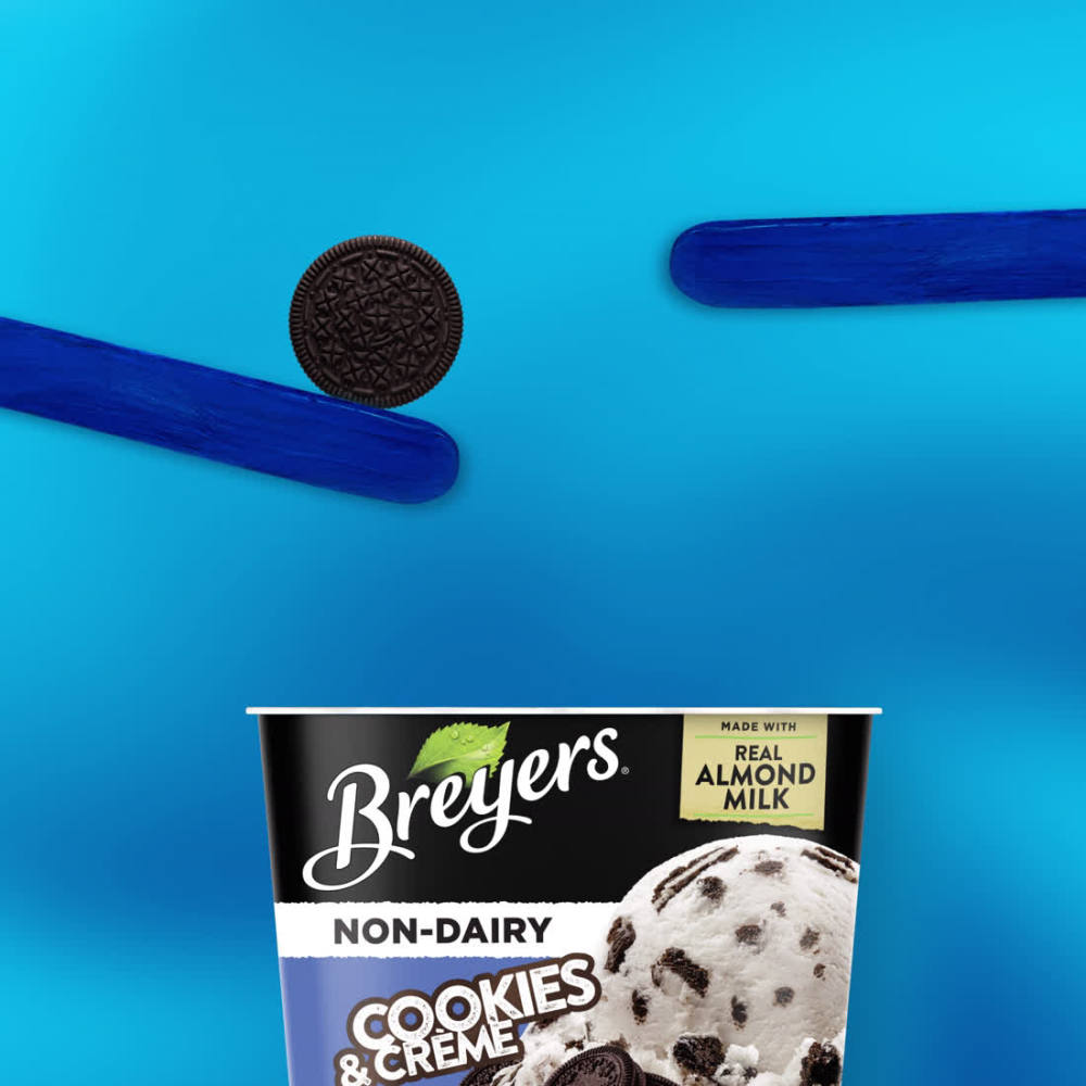 Breyers Non-Dairy Cookies and Creme Frozen Dessert, 48 oz - image 2 of 9