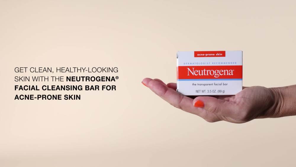 Neutrogena Glycerin Facial Cleansing Bar For Acne-Prone Skin, 3.5 Oz ...