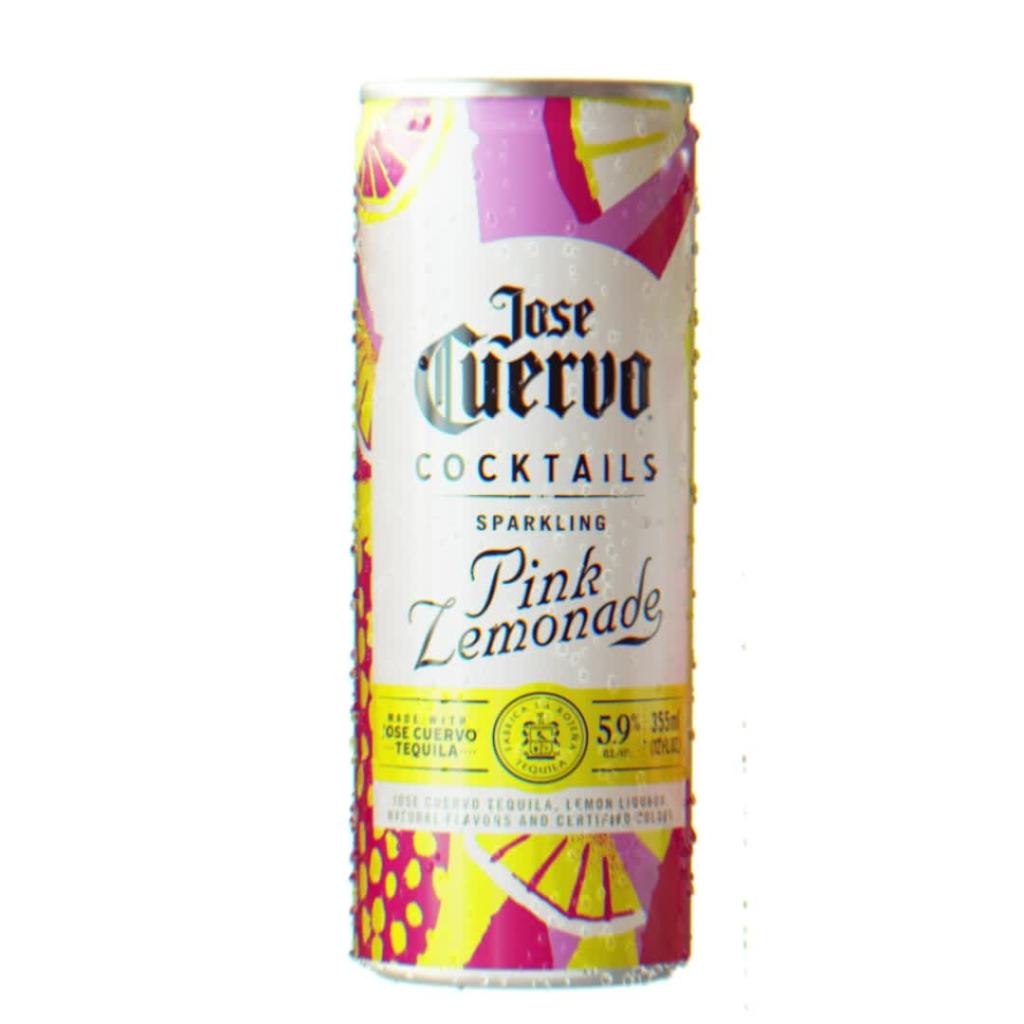 thumbnail video image 2 of Jose Cuervo Sparkling Pink Lemonade Cocktail, 4 pack, 355 ml Cans, 5.9% ABV, 2 of 5
