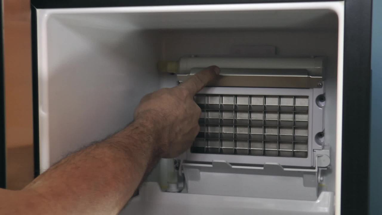 thumbnail video image 2 of Maxx Ice Self-Contained Outdoor Ice Machine, 15"W, 60 lbs, Energy Star, in Stainless Steel (MIM50-O), 2 of 4