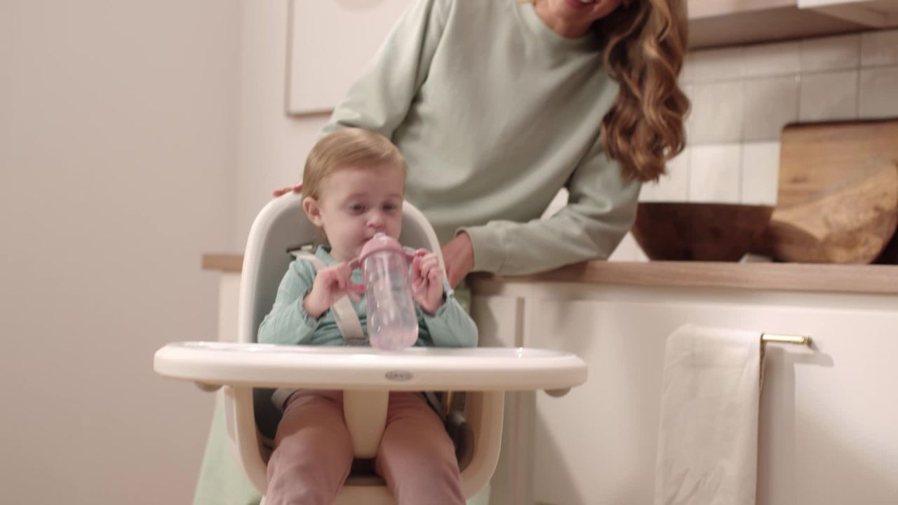 thumbnail video image 2 of NUK First Choice Glow-in-the-Dark Learner Cup, 5 oz, 1 Pack, 2 of 8