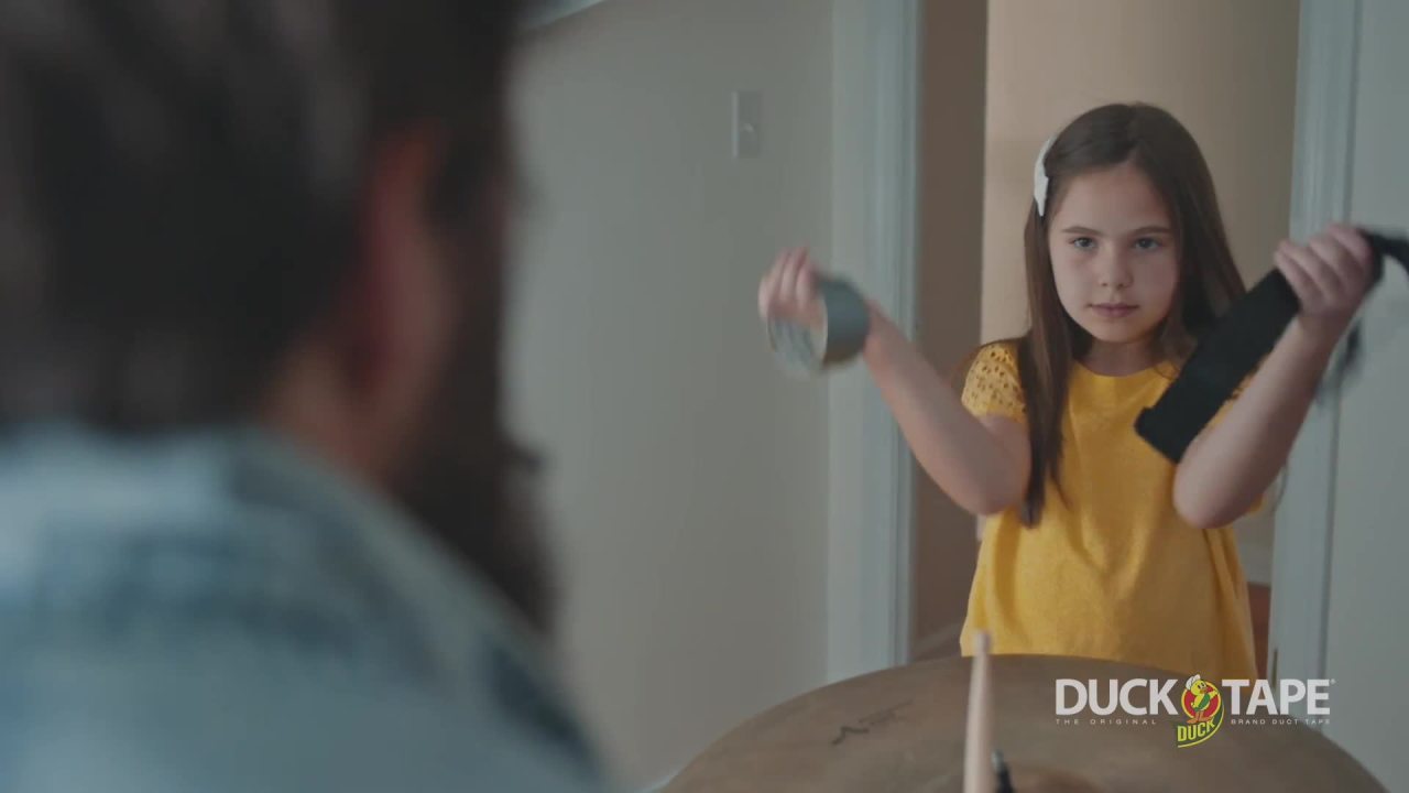 thumbnail video image 2 of Duck Brand 1.88 in. x 5 yd. Gold Mirror Acrylic Crafting Tape, 2 of 10