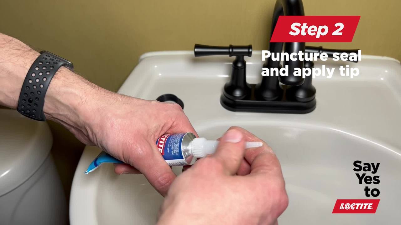 thumbnail video image 2 of Loctite Waterproof Sealant Clear Silicone, 2.7 fl oz, 1 pack, 2 of 5