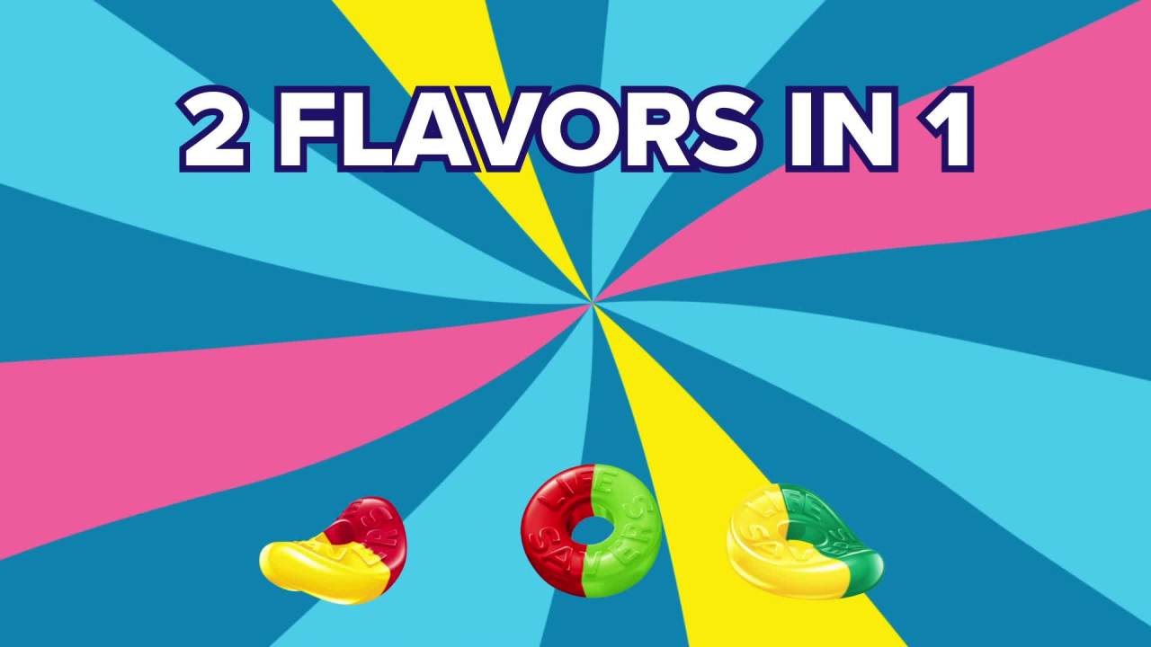 thumbnail video image 2 of (3 pack) Life Savers Gummies Collisions Gummy Candy Fruit Mix - 7 oz Bag, 2 of 14