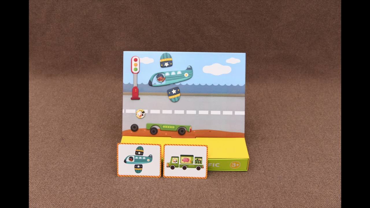 thumbnail video image 2 of Mideer Magnetic Activities Board with Drawer, 92 Pieces, 2 of 4