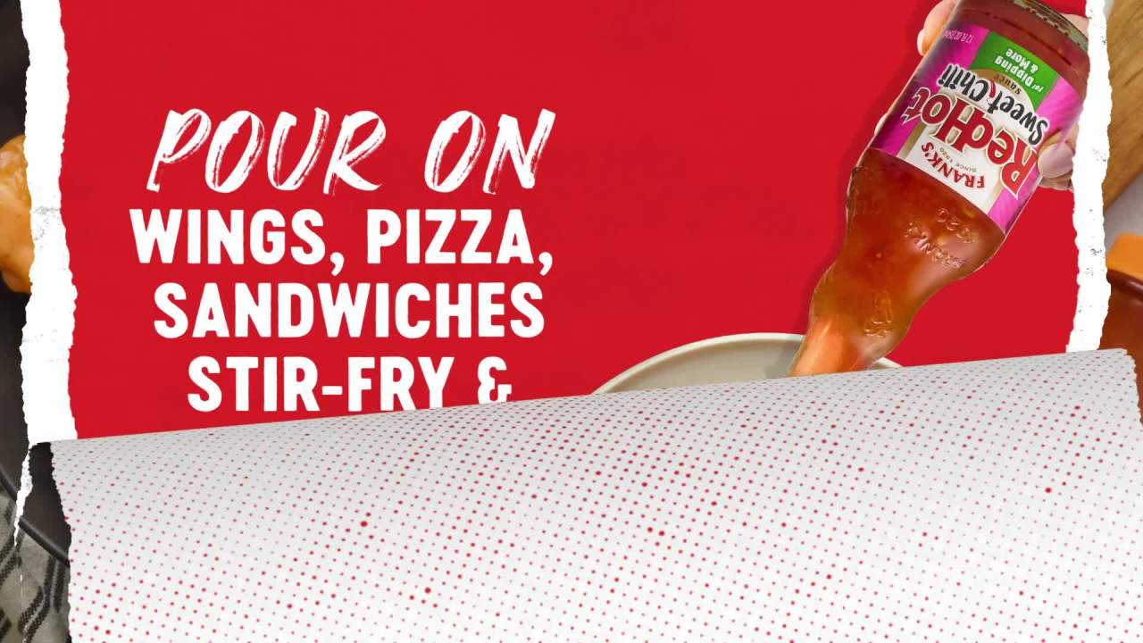 thumbnail video image 2 of Frank's RedHot Sweet Chili Hot Sauce, 12.0 fl oz Bottle, 2 of 27