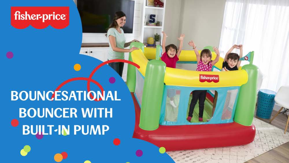Fisher Price 69'' x 68'' x 53'' Bouncesational Indoor Bouncer with