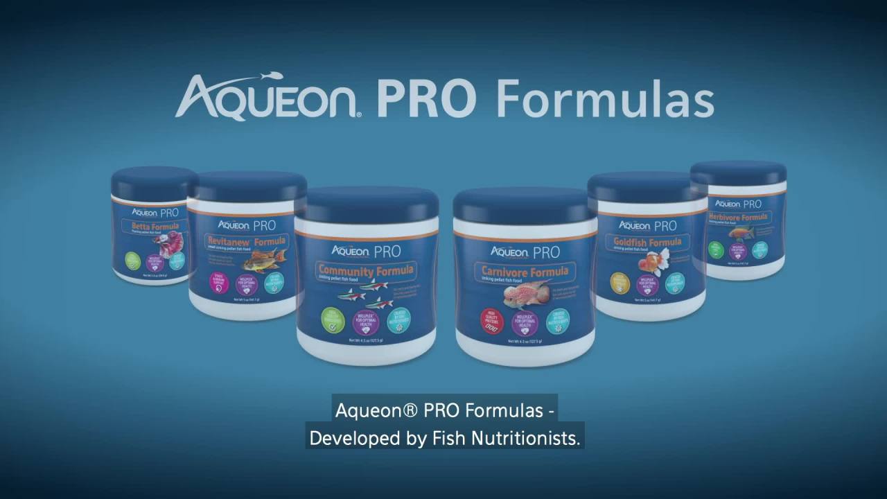 thumbnail video image 2 of Aqueon PRO Pellet Fish Food Goldfish Formula 5 oz, 2 of 15