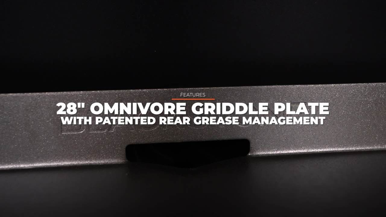 thumbnail video image 2 of Blackstone Original 2-Burner 28" Propane Omnivore Griddle with Hood, 2 of 11