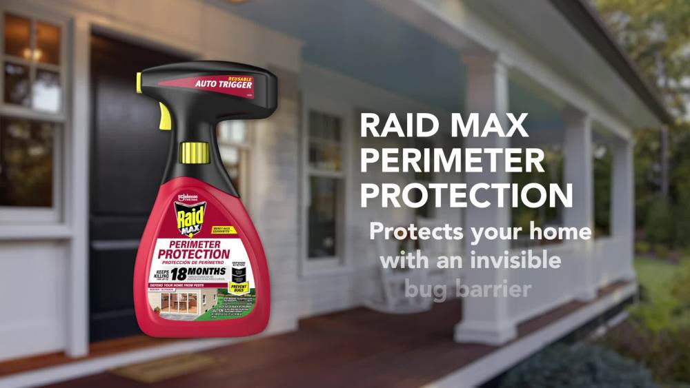 Raid® Max Perimeter Protection, Multi Insect Killer Spray, Lasts Up To