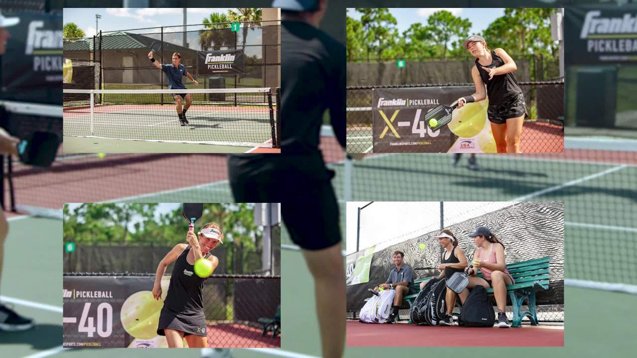 thumbnail video image 2 of Franklin Sports X-40 Outdoor Pickleballs - USAPA - Regulation Size - Optic Yellow - 6 Pack - 0.92oz, 2 of 15