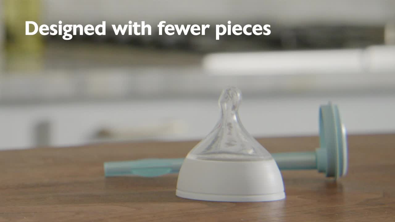 thumbnail video image 2 of NUK Smooth Flow Pro Anti-Colic Baby Bottle Replacement Nipples, 2-Pack, 2 of 12