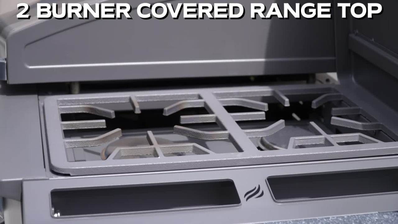 thumbnail video image 2 of Blackstone ProSeries 5 Burner 28" Propane Griddle with Range Top, 2 of 19