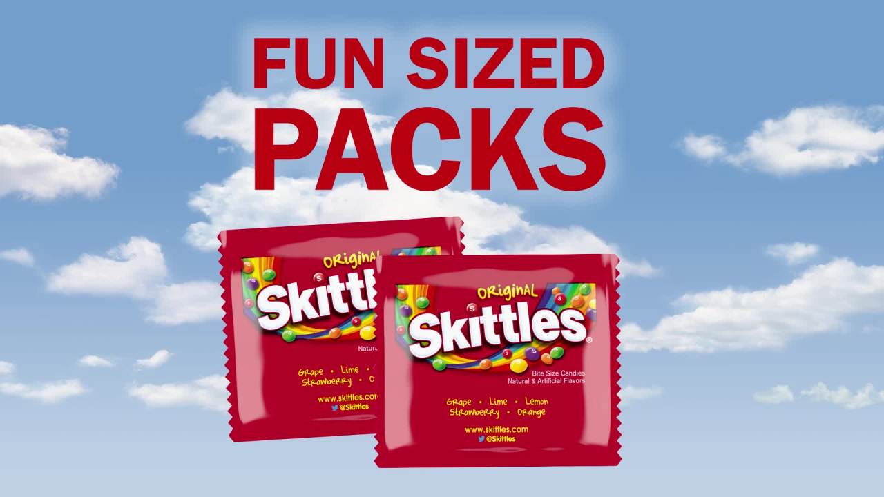 thumbnail video image 2 of Skittles Original Fun Size Chewy Candy - 10.72 oz, 2 of 12