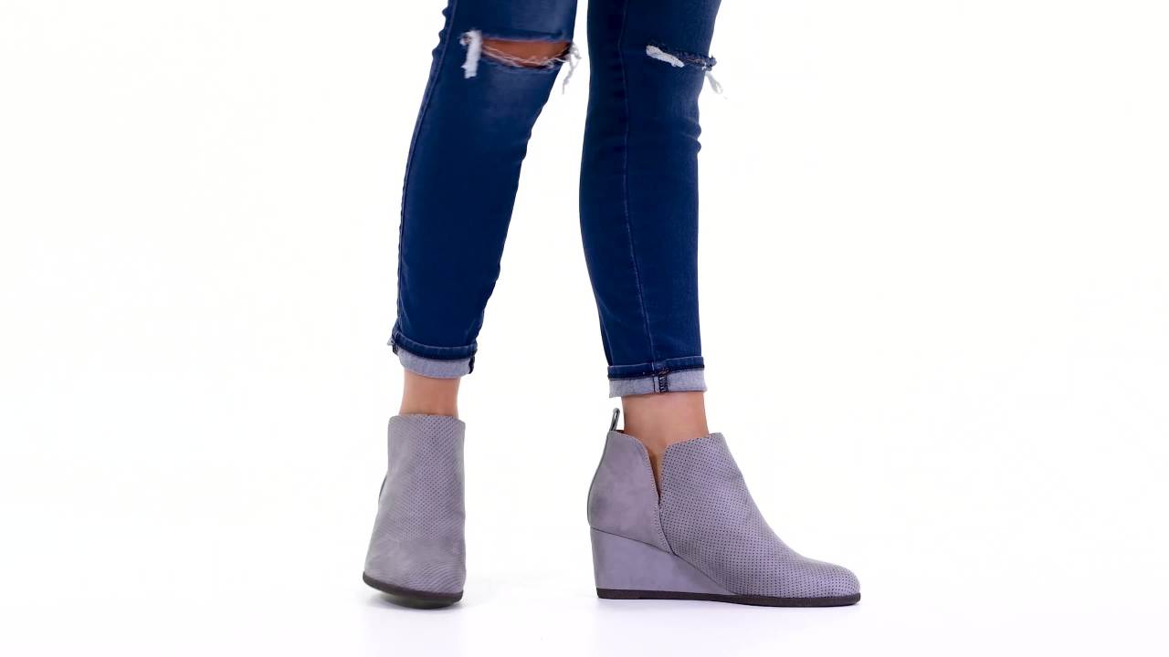 thumbnail video image 2 of Journee Womens Mylee Pull On Wedge Booties, Widths Available, 2 of 10