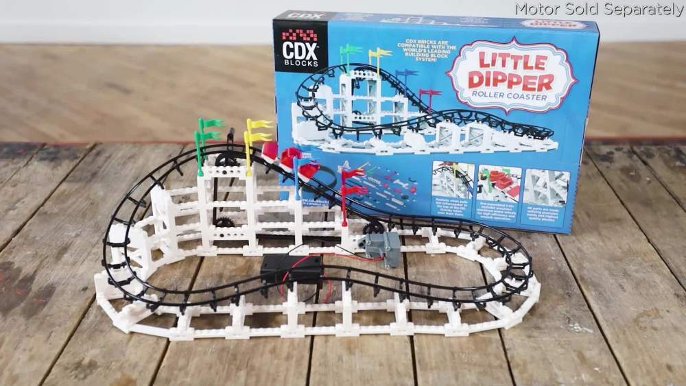 CDX Blocks Little Dipper Roller Coaster Building Set - 332 Pieces main image 1