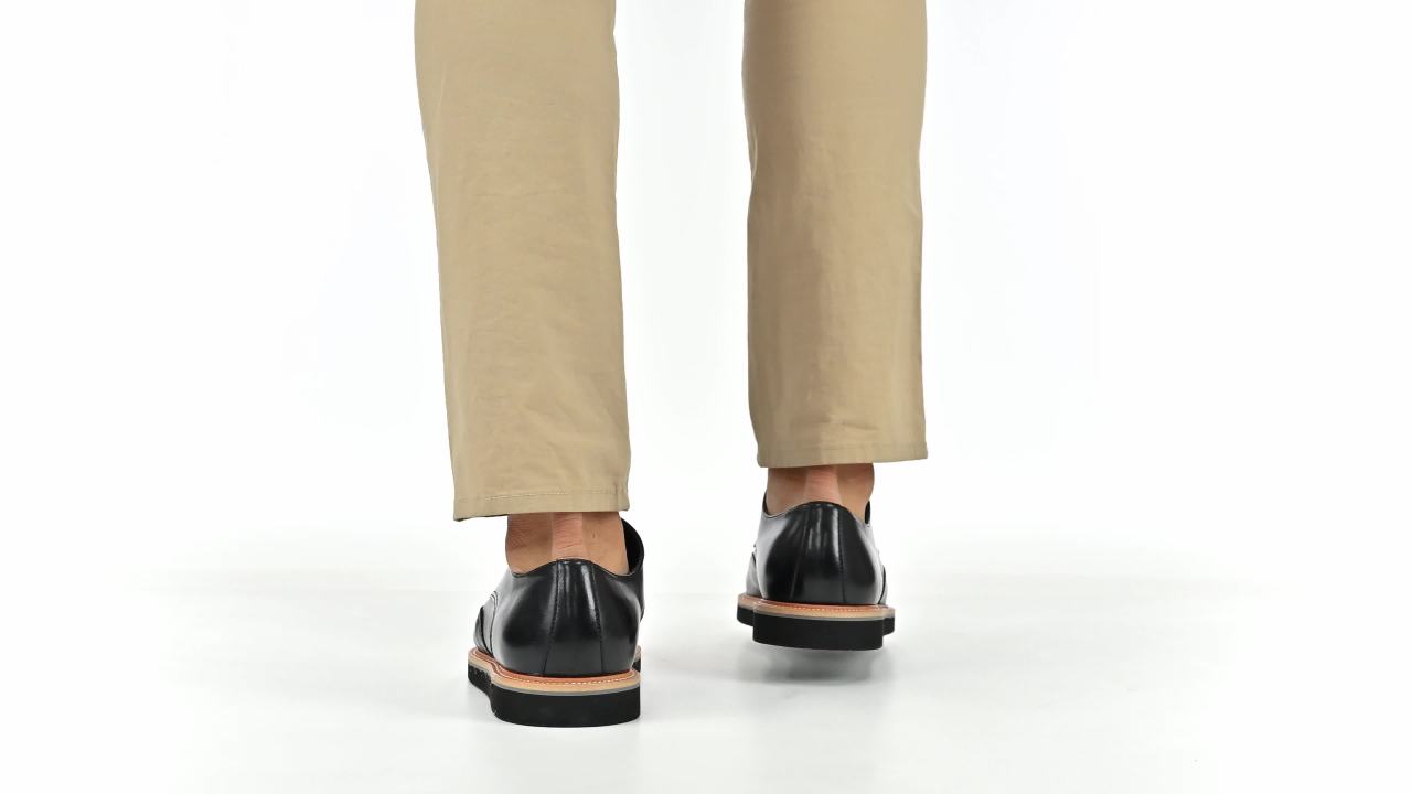 thumbnail video image 2 of Vance Mens Evander Wingtip Lace-up Derby, 2 of 10